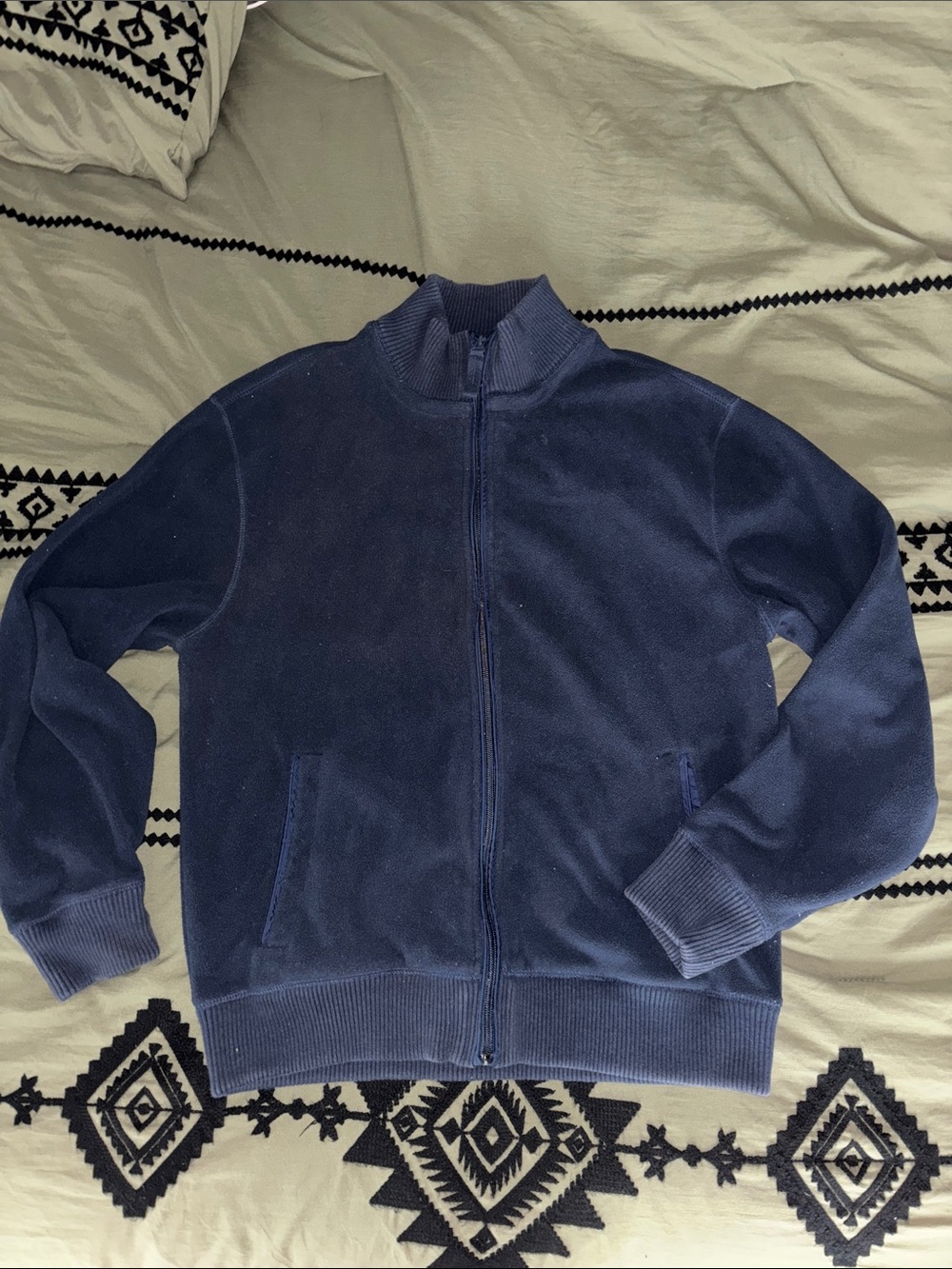 Old Navy Navy Full-Zip Jacket